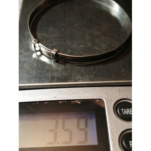 22A - Silver bangle 3.59 grams