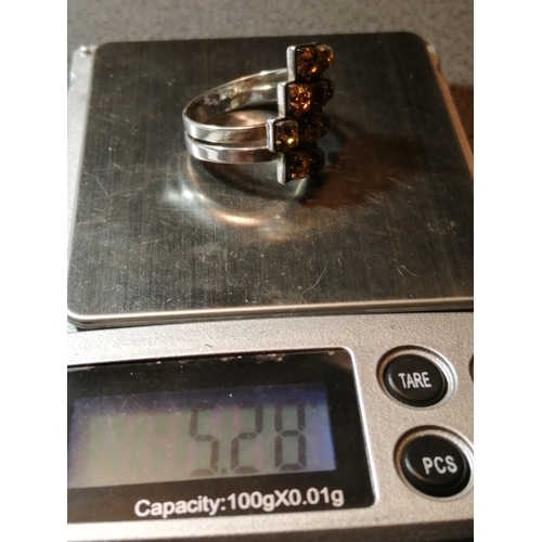 27A - Silver ring 5.28 grams Size S