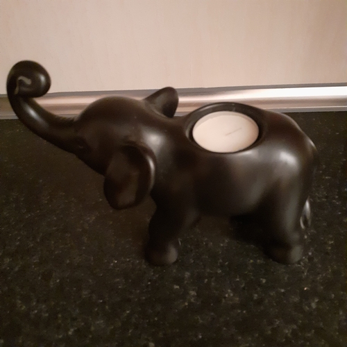 12 - Ceramic  elephant tealight holder