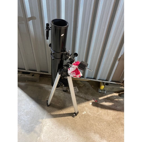 385 - Celestron power seeker 114EQ telescope with tripod