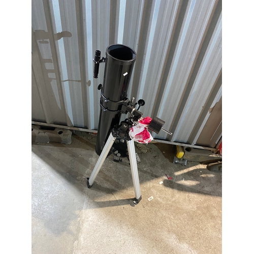 385 - Celestron power seeker 114EQ telescope with tripod