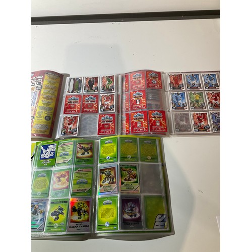102 - Topps match attax Extra football cards in 3 binders