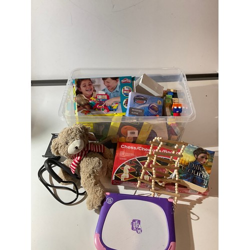 130 - box of children's toys and games etc