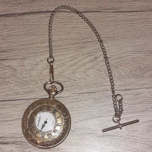 21 - Quartz Jean Pierre pocket watch on Royal Albert Chain