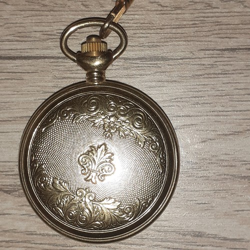 21 - Quartz Jean Pierre pocket watch on Royal Albert Chain