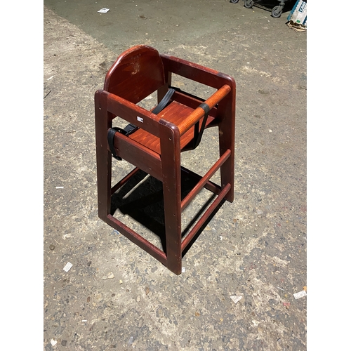 26 - Child’s wooden high seat