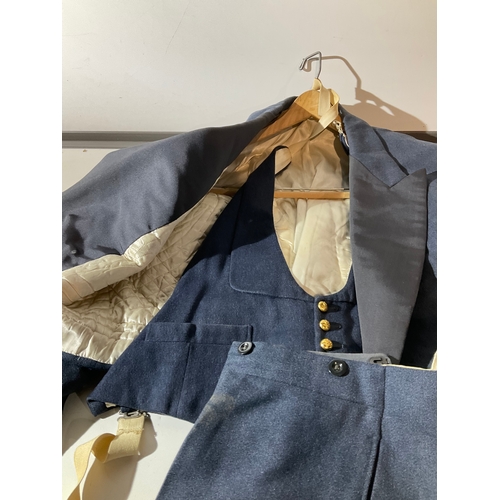 114 - RAF mess dress. Jacket and trousers with waistcoat