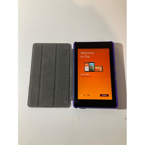 39 - Amazon kindle fire in case - reset ready for use