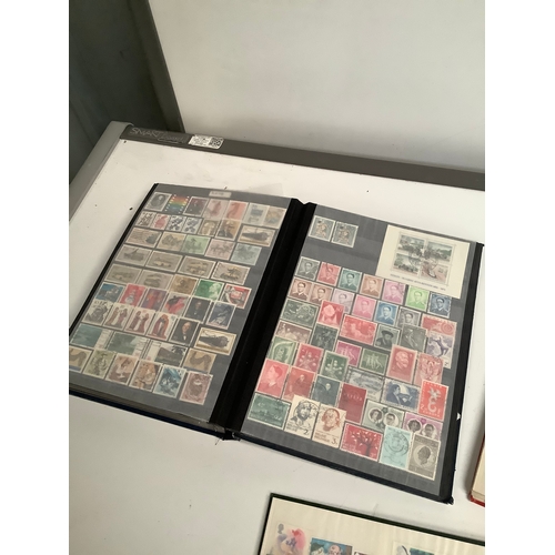 46 - 3 stamp albums inc one dated from 1994-2013 full with stamps