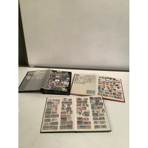 46 - 3 stamp albums inc one dated from 1994-2013 full with stamps