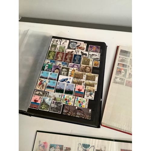 46 - 3 stamp albums inc one dated from 1994-2013 full with stamps