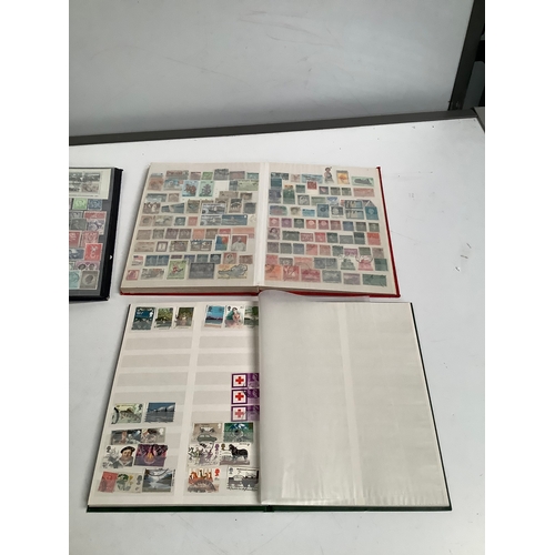 46 - 3 stamp albums inc one dated from 1994-2013 full with stamps