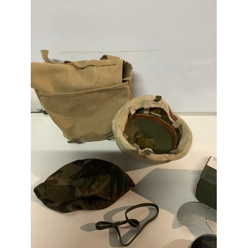 51 - Genuine USA ballistic helmet & goggles with original carry case & original box for goggles (very rar... 