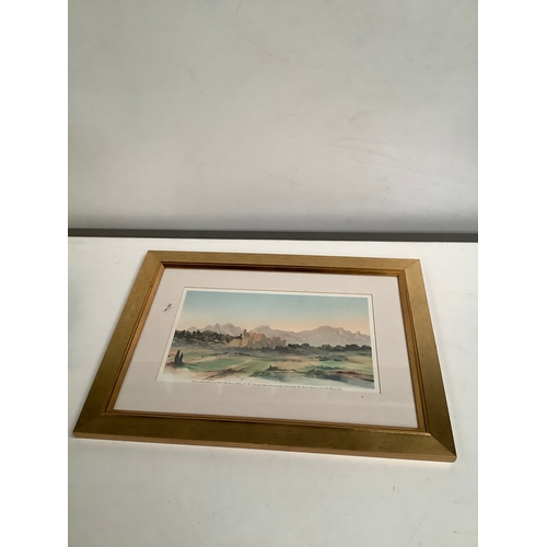 294 - ‘View in the south of France’ by HRHR The Prince of Wales no.77 watercolour framed print