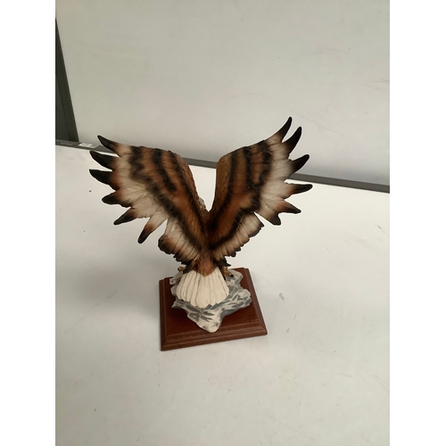 63 - A Belcori eagle figure on plinth in great condition