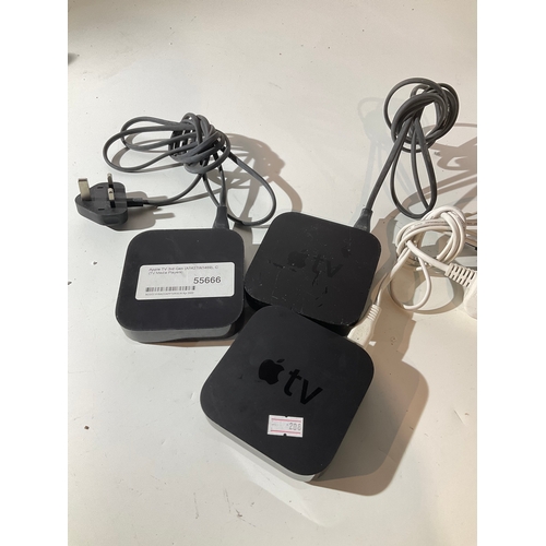 354 - 3x Apple TVs -untested