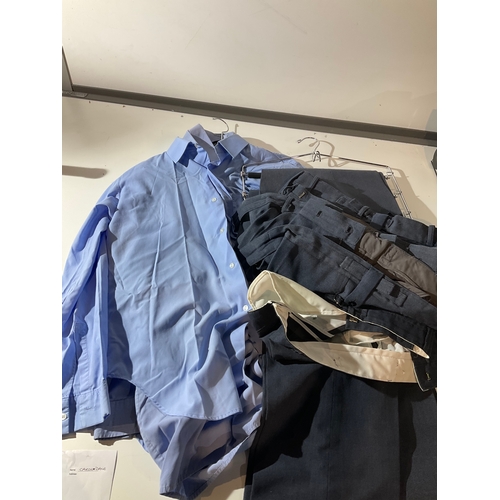 381 - No. 2 3x shirts and 4x lightweight and winter weight pairs of trousers