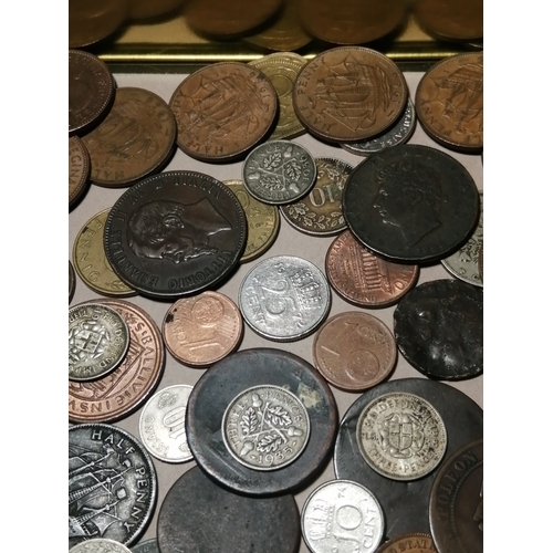 39A - Large tin of mixed coinage (silver noted)