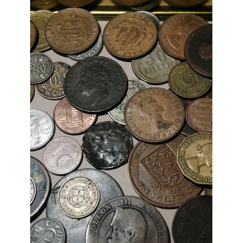 39A - Large tin of mixed coinage (silver noted)