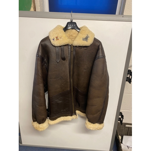 126 - Vintage Memphis Belle B3 flying jacket - originally sold in 1990 from Memphis Belle LTD at Odeon cin... 