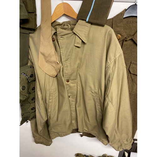 142 - Original Saving Private Ryan uniform & kit inc trousers, shirt, jacket, tie, boots, helmet, boot gua... 