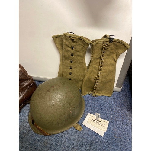 142 - Original Saving Private Ryan uniform & kit inc trousers, shirt, jacket, tie, boots, helmet, boot gua... 