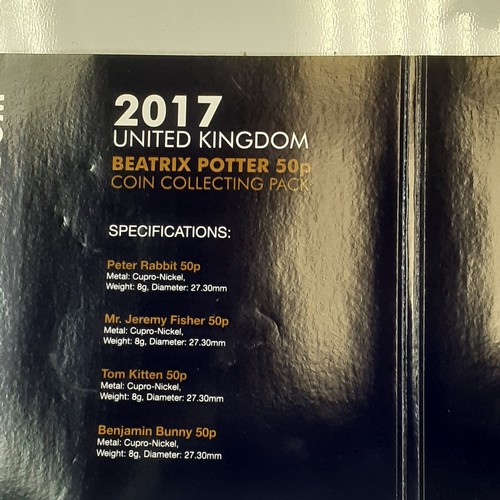 9 - 2017 Beatrix Potter 50p coin collecting pack