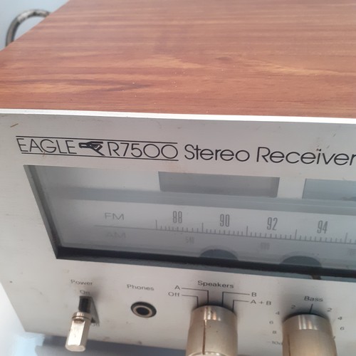 15 - Vintage Eagle R7500 stereo receiver. Working.