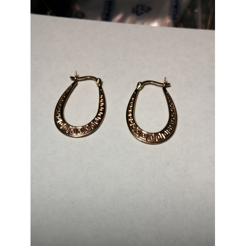 28A - 9ct gold earrings 1.12 grams