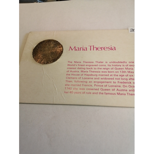 35A - Maria Theresa Thaler in presentation card 28.0668 (0.833 silver)