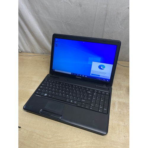 74 - Toshiba C660, Core 2 CPU, 320GB hard drive, 4GB RAM - windows 10 with charger