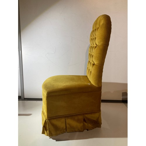 163 - Yellow button back nursing chair