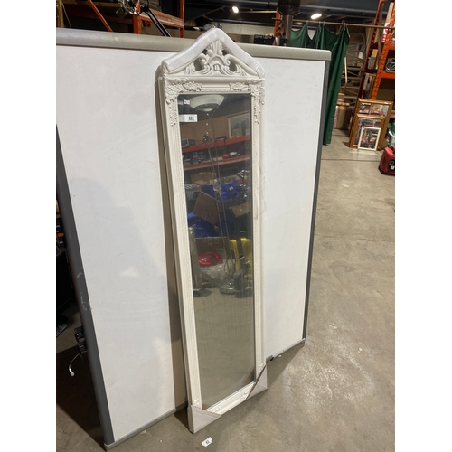 300 - Tall 6ft white mirror - as new