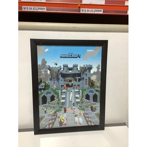 449 - Minecraft framed print