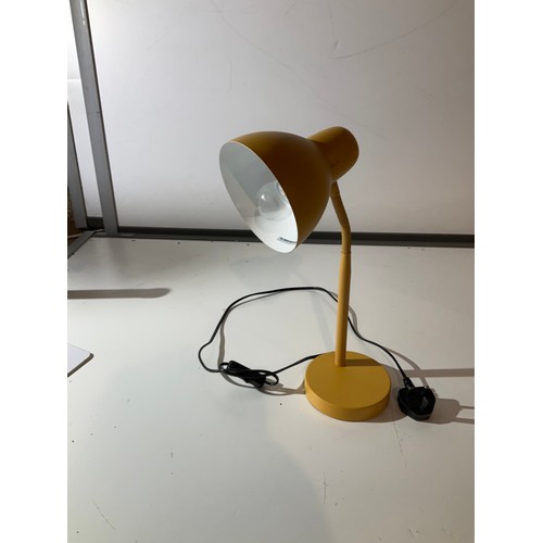 85 - fawn coloured adjustable  position student desk light