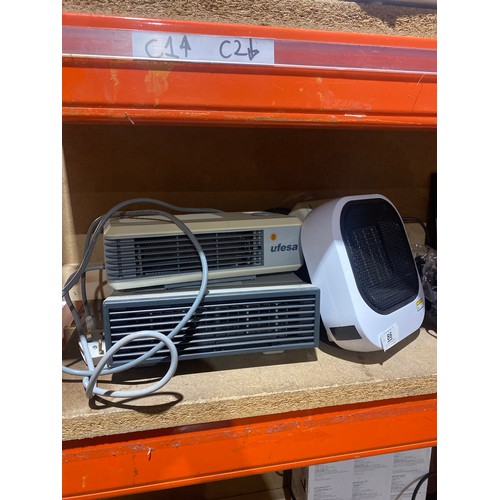86 - four small fan heaters
