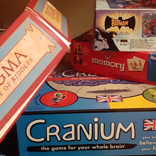 9 - Quantity of board games including cranium, enigma, countdown and more