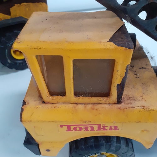 18 - 2 large tonka cranes. Restoration project/Spares