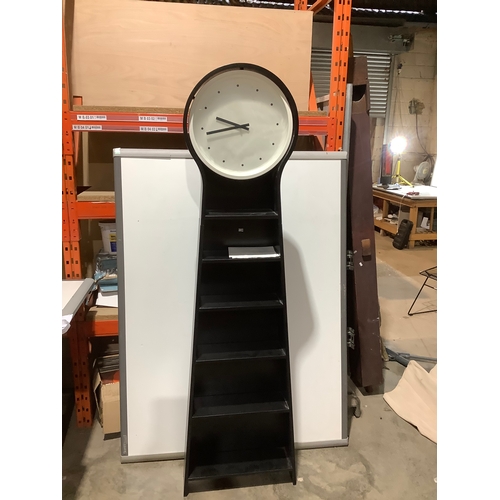 213 - Large IKEA 6ft stylish clock with shelves