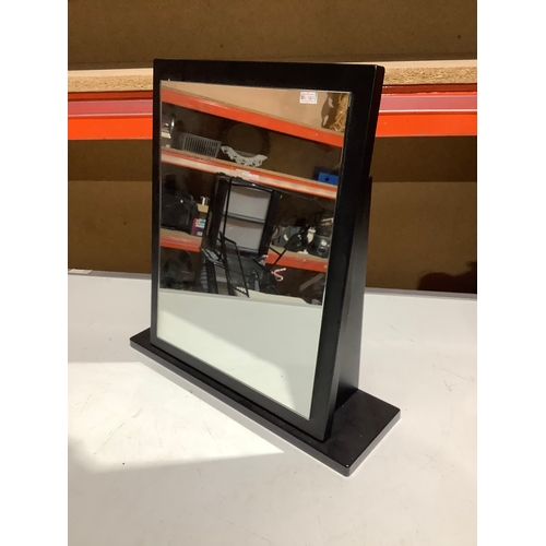 264 - Tabletop black make up desk mirror