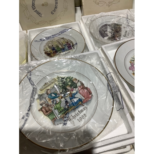 366 - Royal Worcester Christmas plates- 1979,80,81 and 82