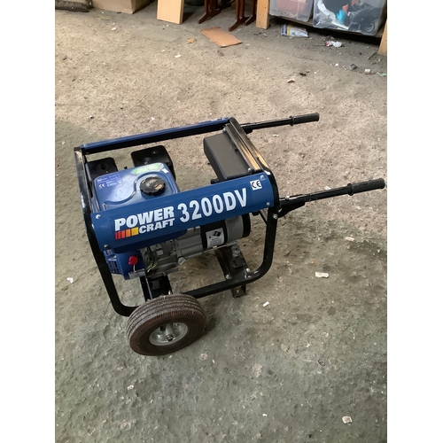 256A - PowerCraft 3200DV 110V & 240V generator - In fantastic condition with very little use