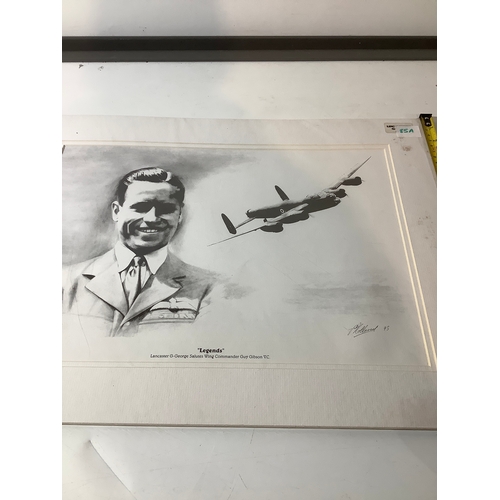 85A - Black and white “Legends” Lancaster G-George signed print