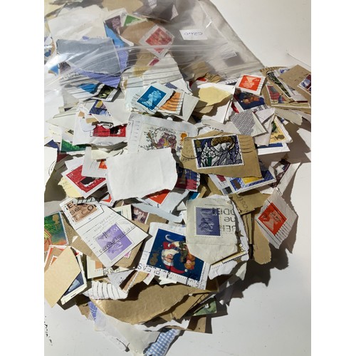 127 - Bag of used postage stamps