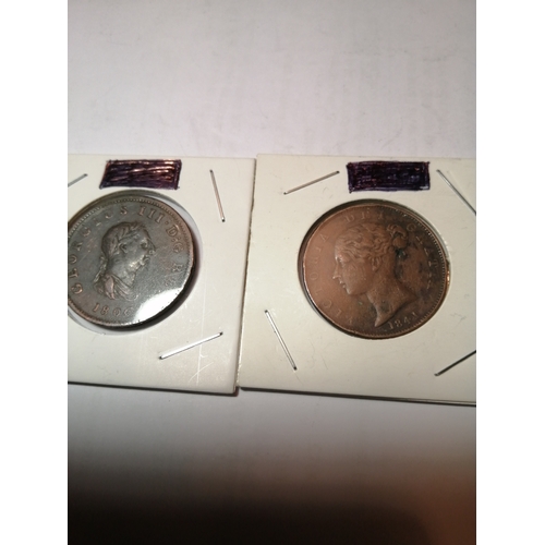 33B - 1806 and 1841 halfpennies