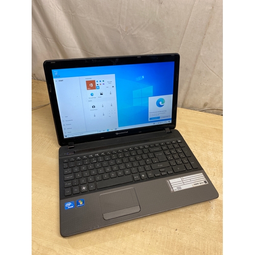 278A - Packard Bell laptop, celeron, 4GB RAM, 750GB hard drive - windows 10 installed with charger