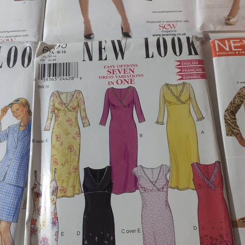 17 - 6 x vintage New Look sewing patterns