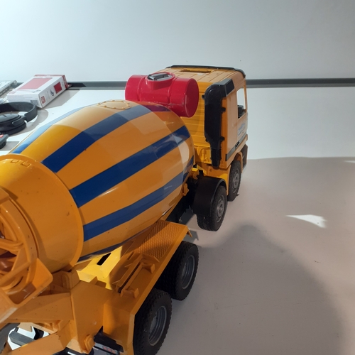 23 - Bruder, large cement mixer toy.