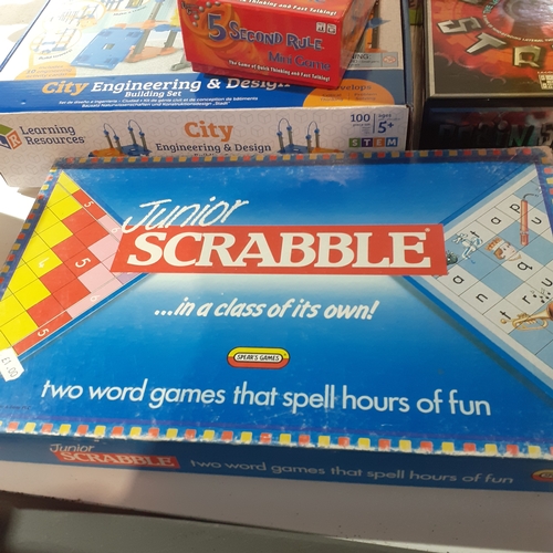 25 - Quantity of board games including cranium, junior scrabble and more