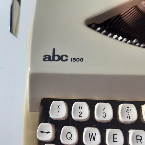 27 - Vintage typewriter abc 1500 with original instructions. Good clean condition.